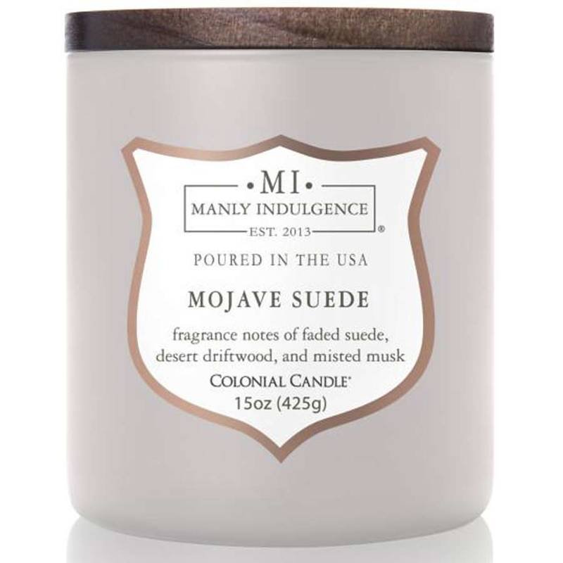 Świeca zapachowa sojowa drewniany knot Colonial Candle 425 g - Mojave Suede
