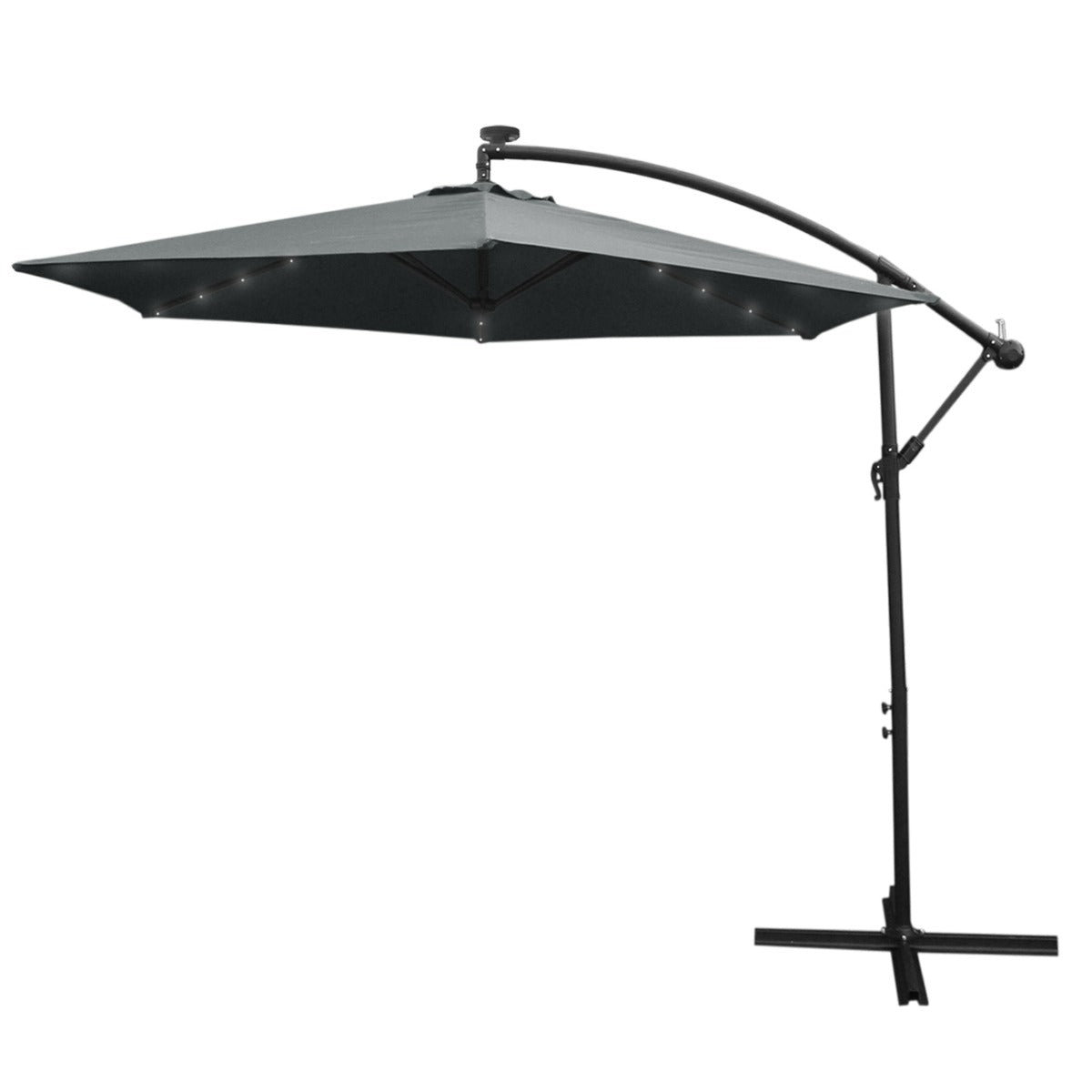 Parasol Wieszakowy LED 3m Srebrny
