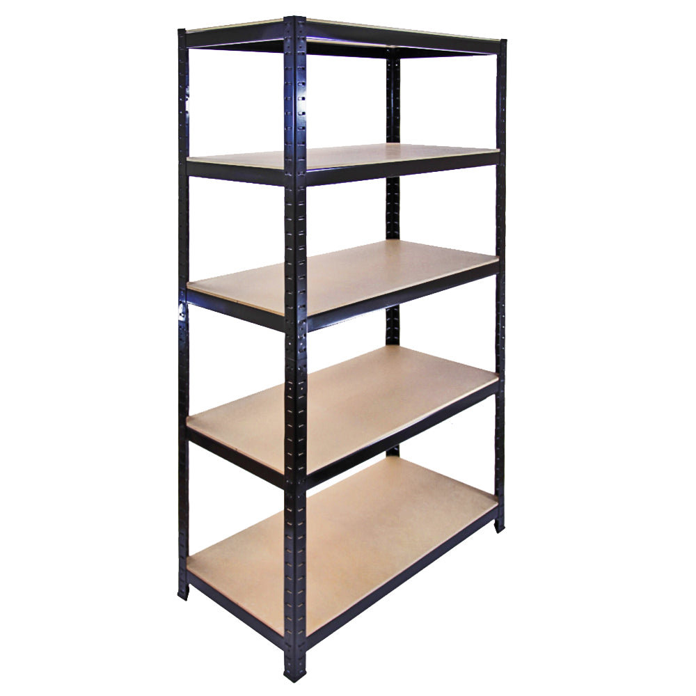Regał Monster Racking T-Rax do magazynu i garażu, czarny, 90 cm szerokości, 45 cm głębokości, zestaw 10 sztuk