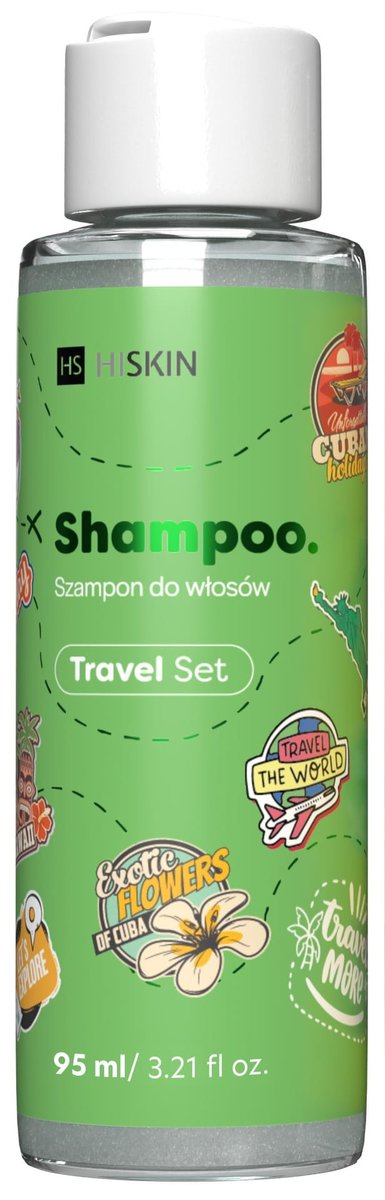 HISKIN, Travel Set, Szampon do włosów 95 ml