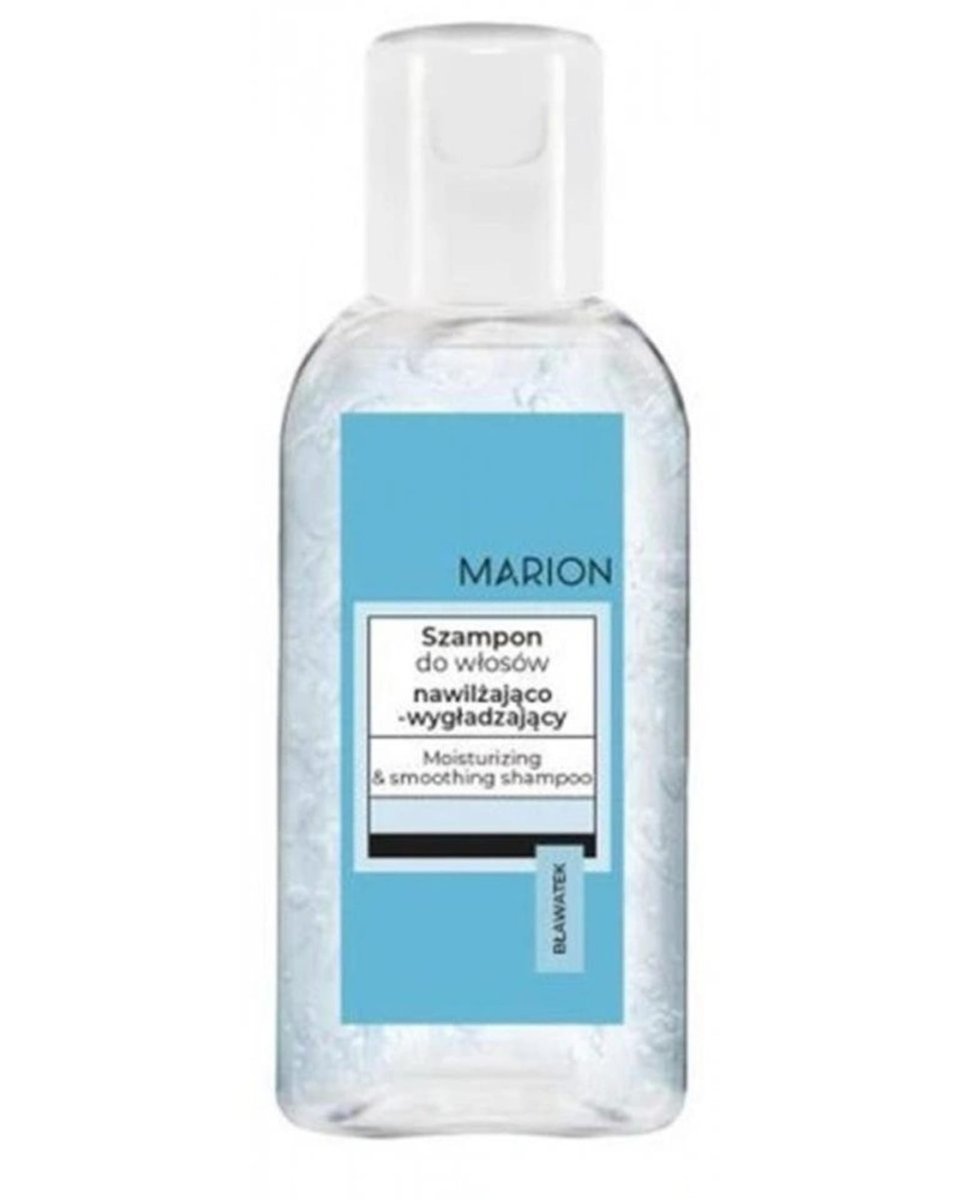 Marion, Szampon do włosów nawilżająco - wygładzający Bławatek, 55 ml