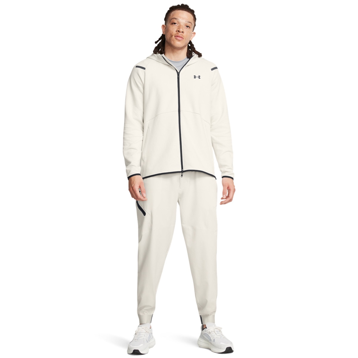 Męskie spodnie treningowe Under Armour UA Unstoppable Joggers - białe - UNDER ARMOUR