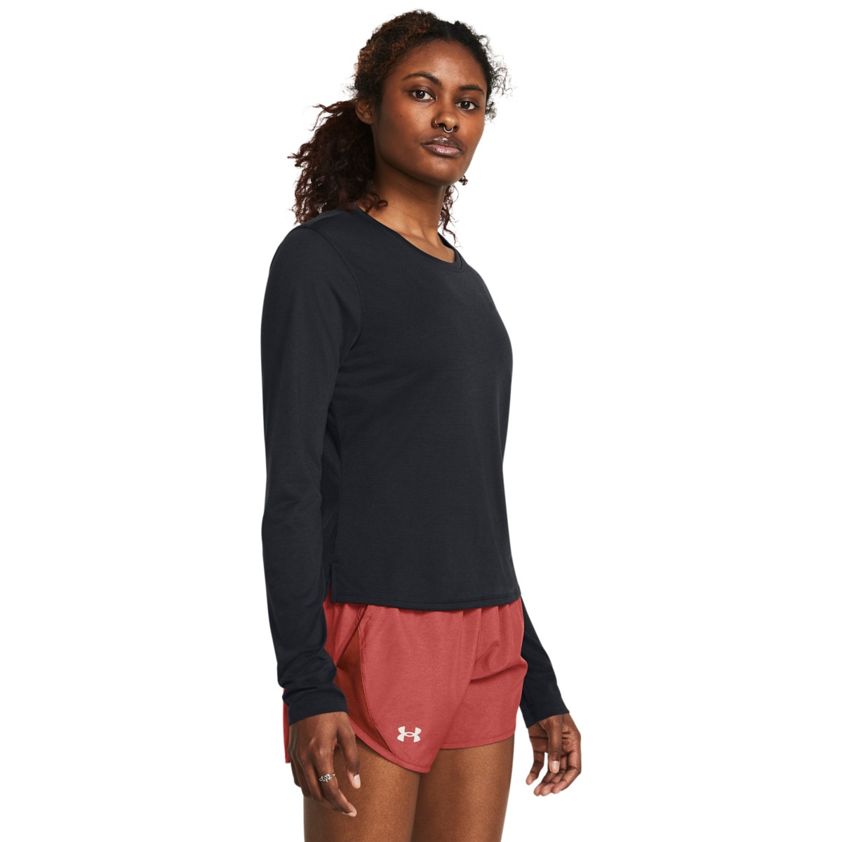 Damski longsleeve do biegania Under Armour UA Launch Ls - czarny - UNDER ARMOUR
