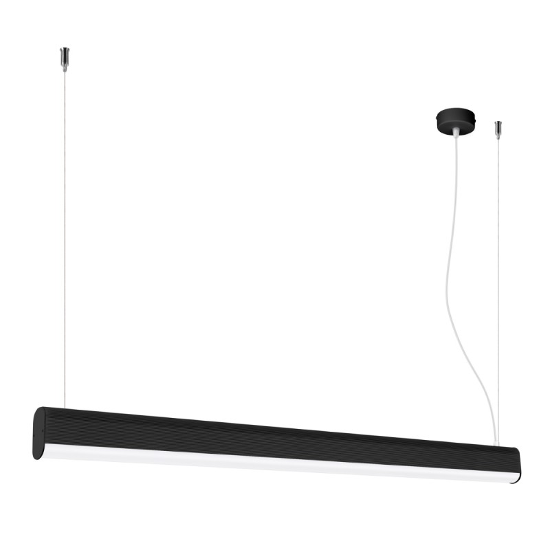 Lampa wisząca FARGE czarna LED 3000K SOLLUX LIGHTING