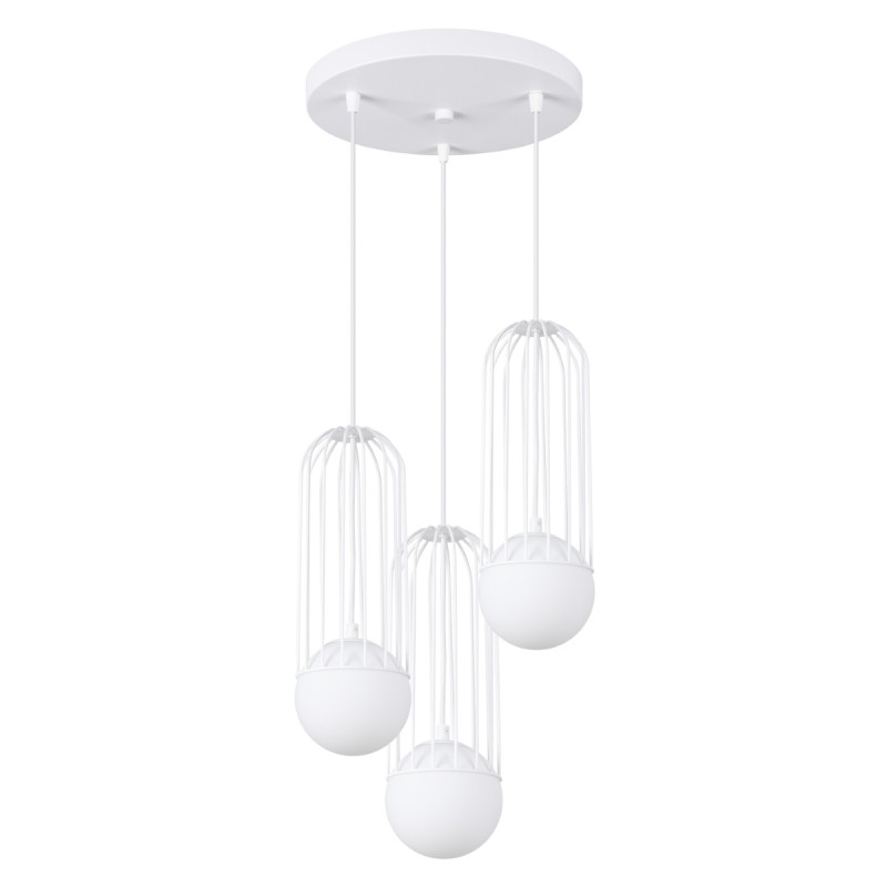 Lampa wisząca BRINA 3P biała SOLLUX LIGHTING