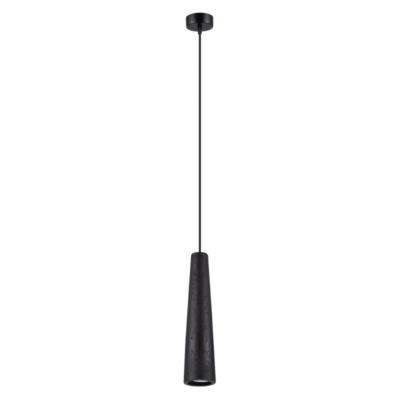 Lampa wisząca ELECTRA czarna beton SOLLUX LIGHTING