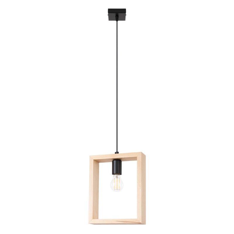 Lampa wisząca ARIES naturalne drewno SOLLUX LIGHTING