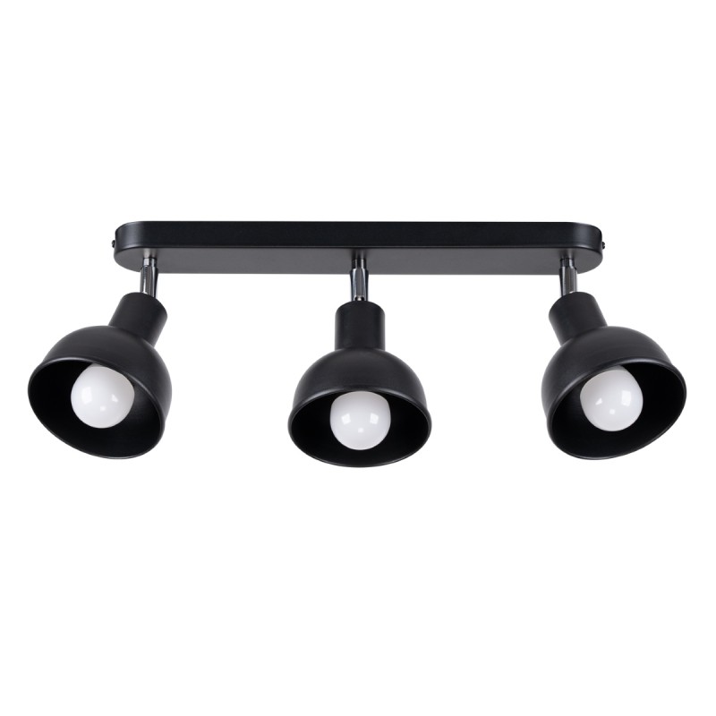 Plafon ELBA 3 czarny SOLLUX LIGHTING