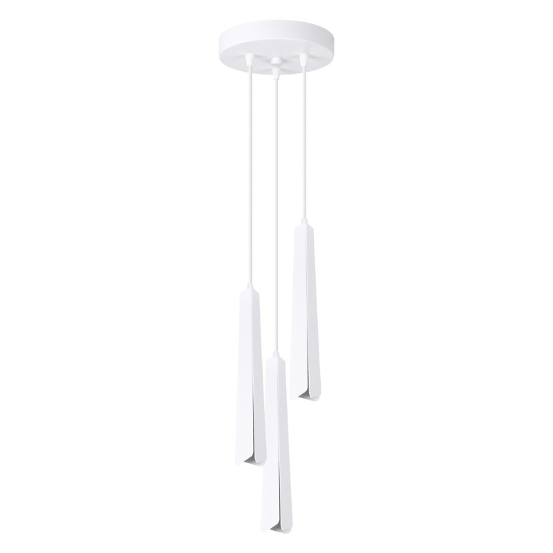 Lampa wisząca PRYSM 3P biała SOLLUX LIGHTING