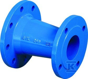 Zwężka kołnierzowa FFR DN100x80, PN16, do wody, GJS-żeliwo sfero