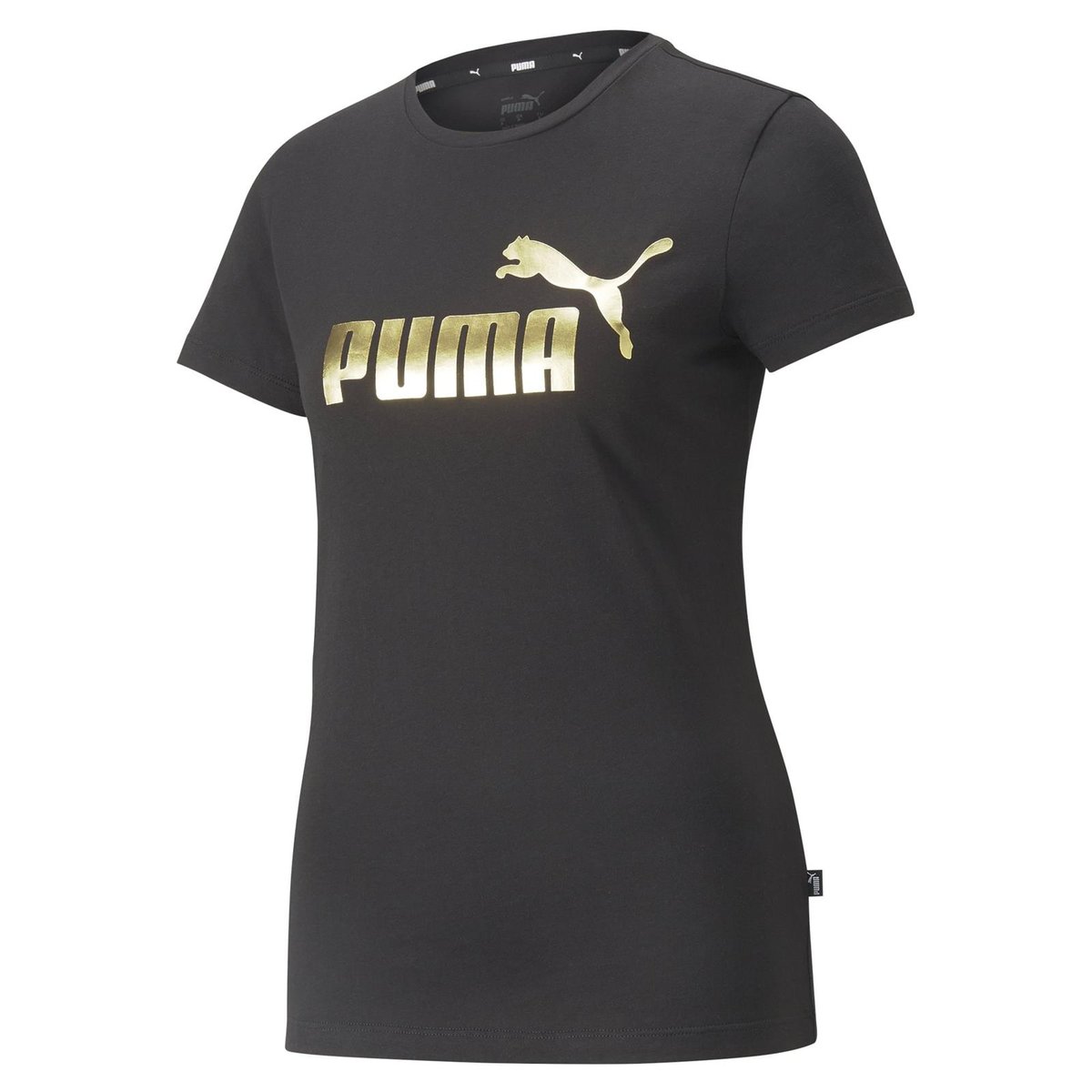 Koszulka damska Puma ESS+ METALLIC LOGO czarna 84830301-XL