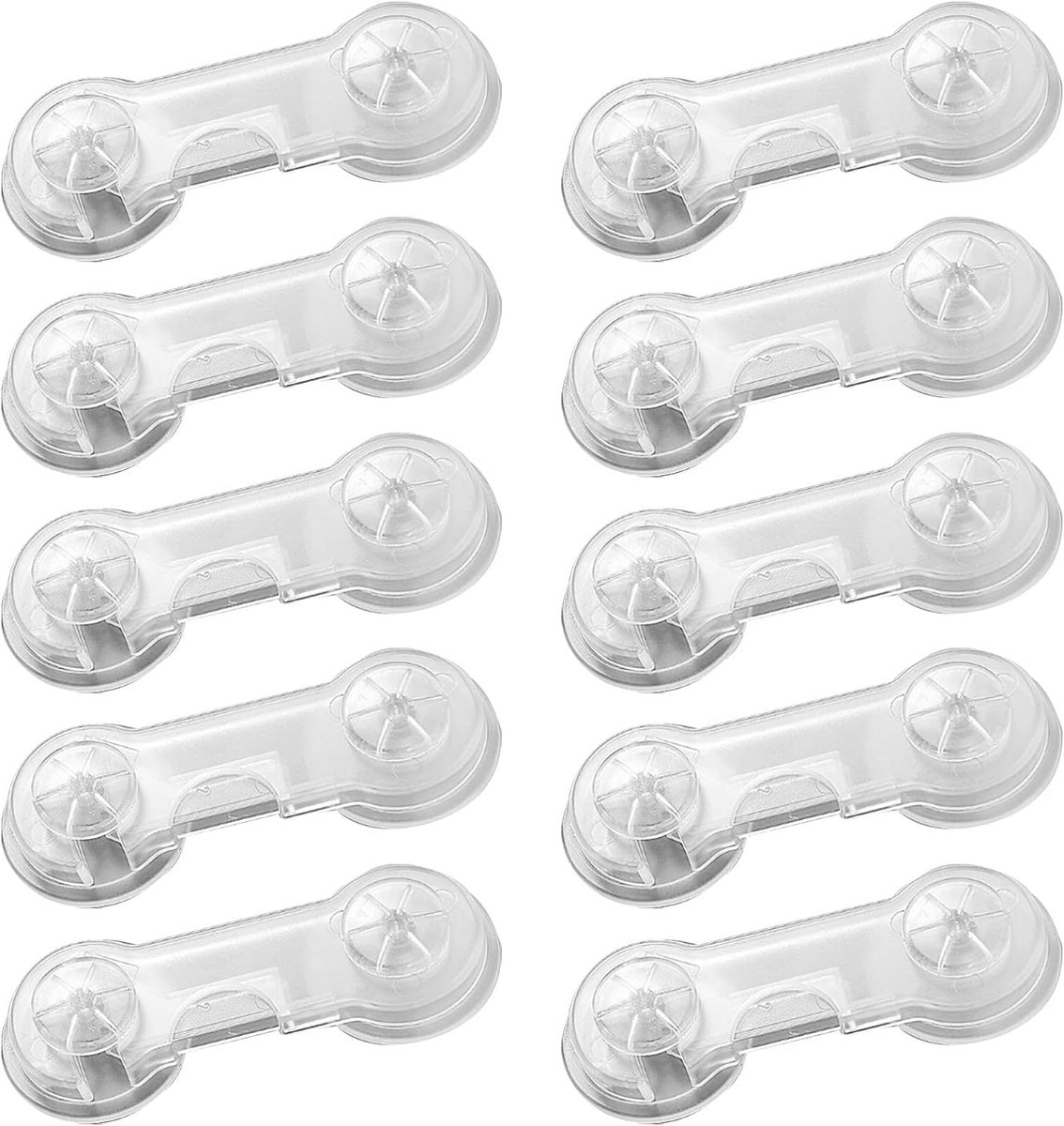 ZABEZPIECZENIE SZUFLAD BLOKADA SZAFEK MEBLI 10szt Zabezpieczenia dla dzieci bezbarwne