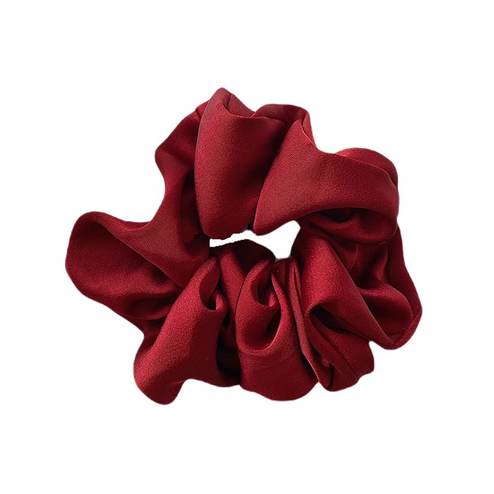 Gumka Do Włosów Scrunchie Bordowa Frotka Bez Łączeń Klasyczna