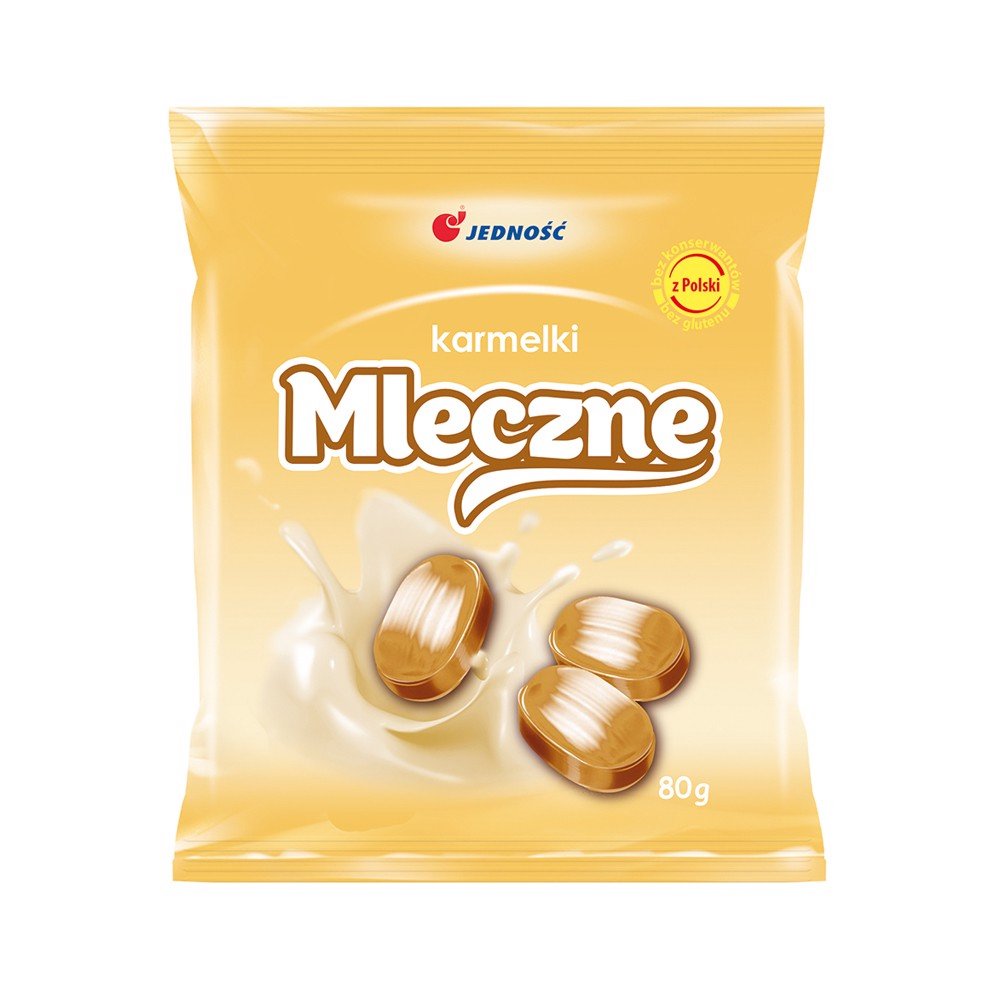 JEDNOŚĆ KARMELKI MLECZNE          80G