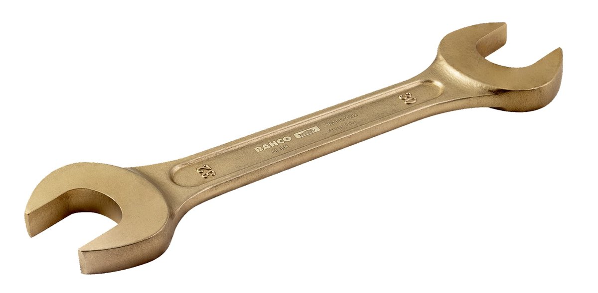Klucz płaski otwarty, nieiskrzący AL-BR 24x27 mm BAHCO