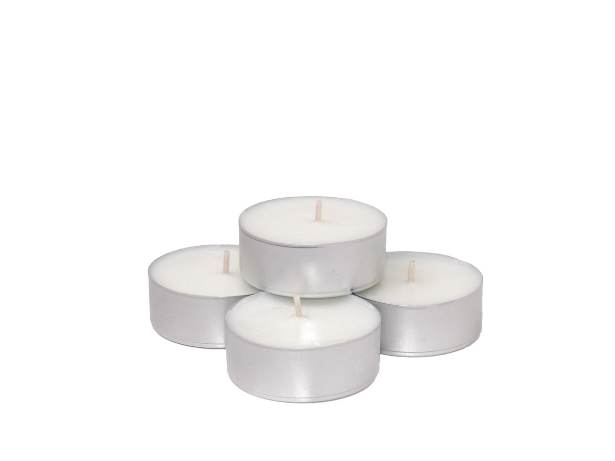 Podgrzewacz tealight sojowy duży 6x2cm 20 szt. zestaw naturalny