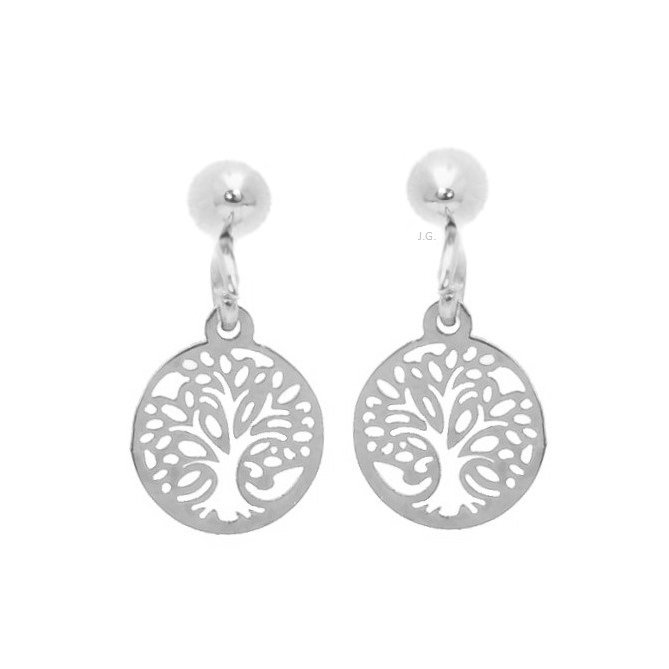 Kolczyki drzewo życia stal chirurgiczna sztyfty / JG. Projekt