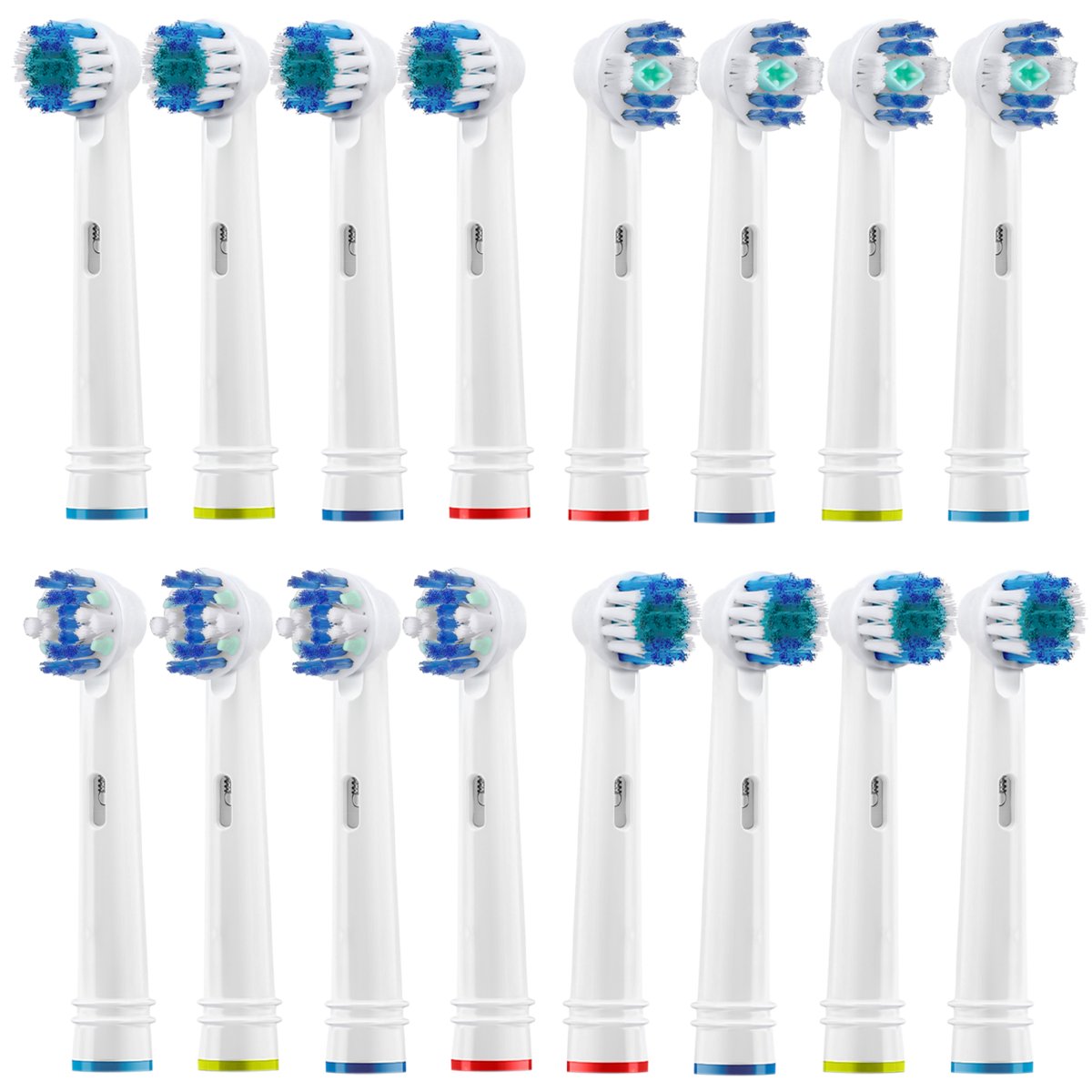 Zestaw Uniwersalne Końcówki Do Szczoteczek Oral-B 16 Sztuk Precision White