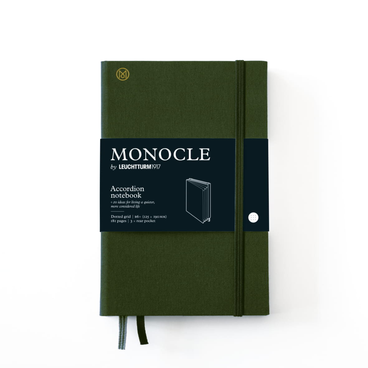 Notatnik z Organizerem Monocle by Leuchtturm1917 Olive