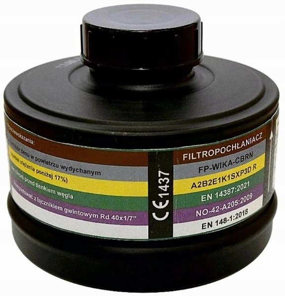 Filtropochłaniacz FP-WIKA-CBRN typ A2B2E1K1SXP3D/R