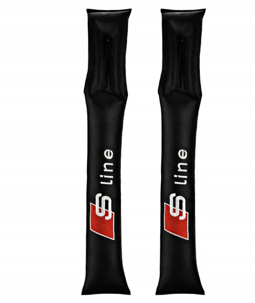 Wypełniacz gąbka PODUSZKA między fotel szczelinowa AUDI S LINE CZARNY 2 szt