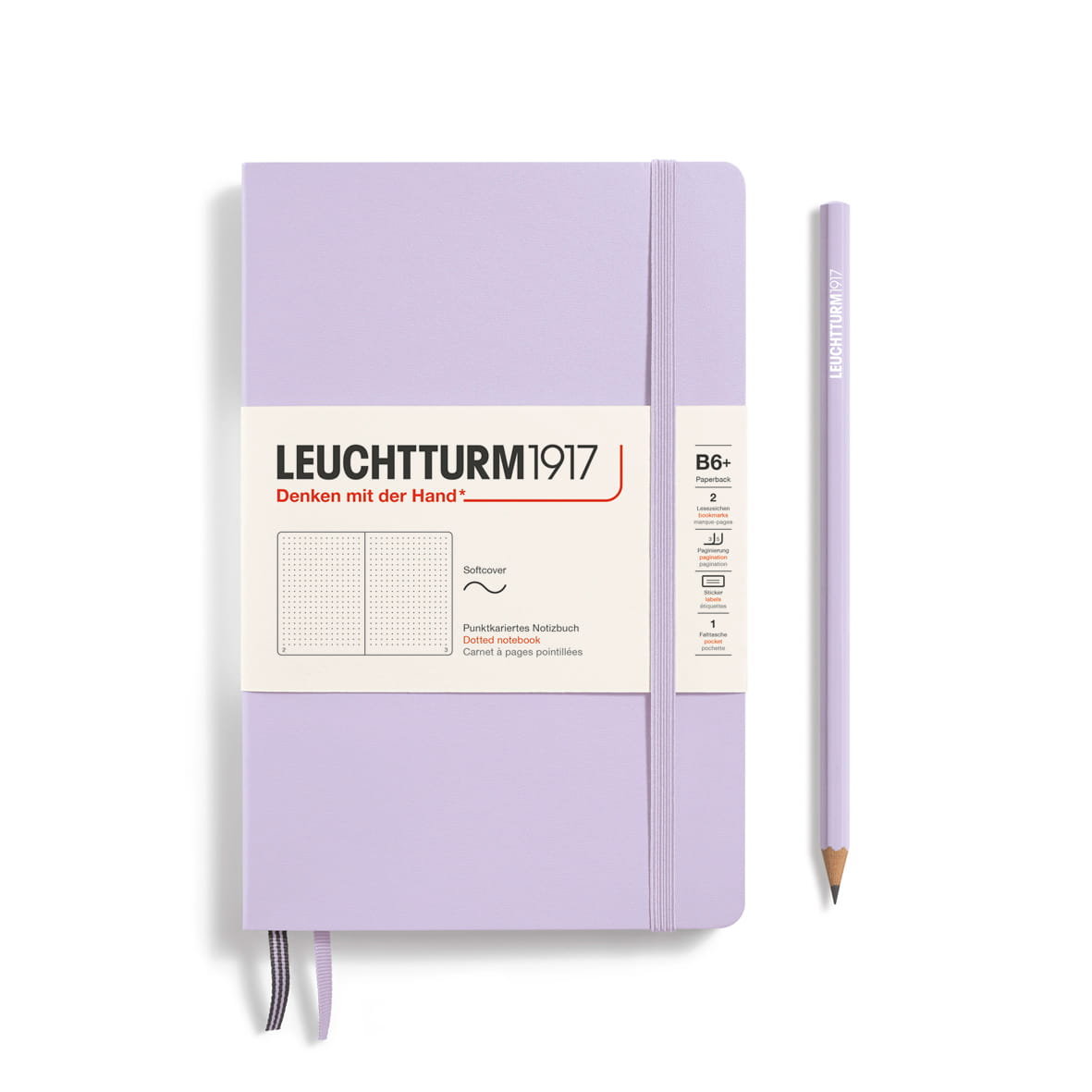 Notatnik Leuchtturm1917 Paperback B6+, Kropki, Lilac