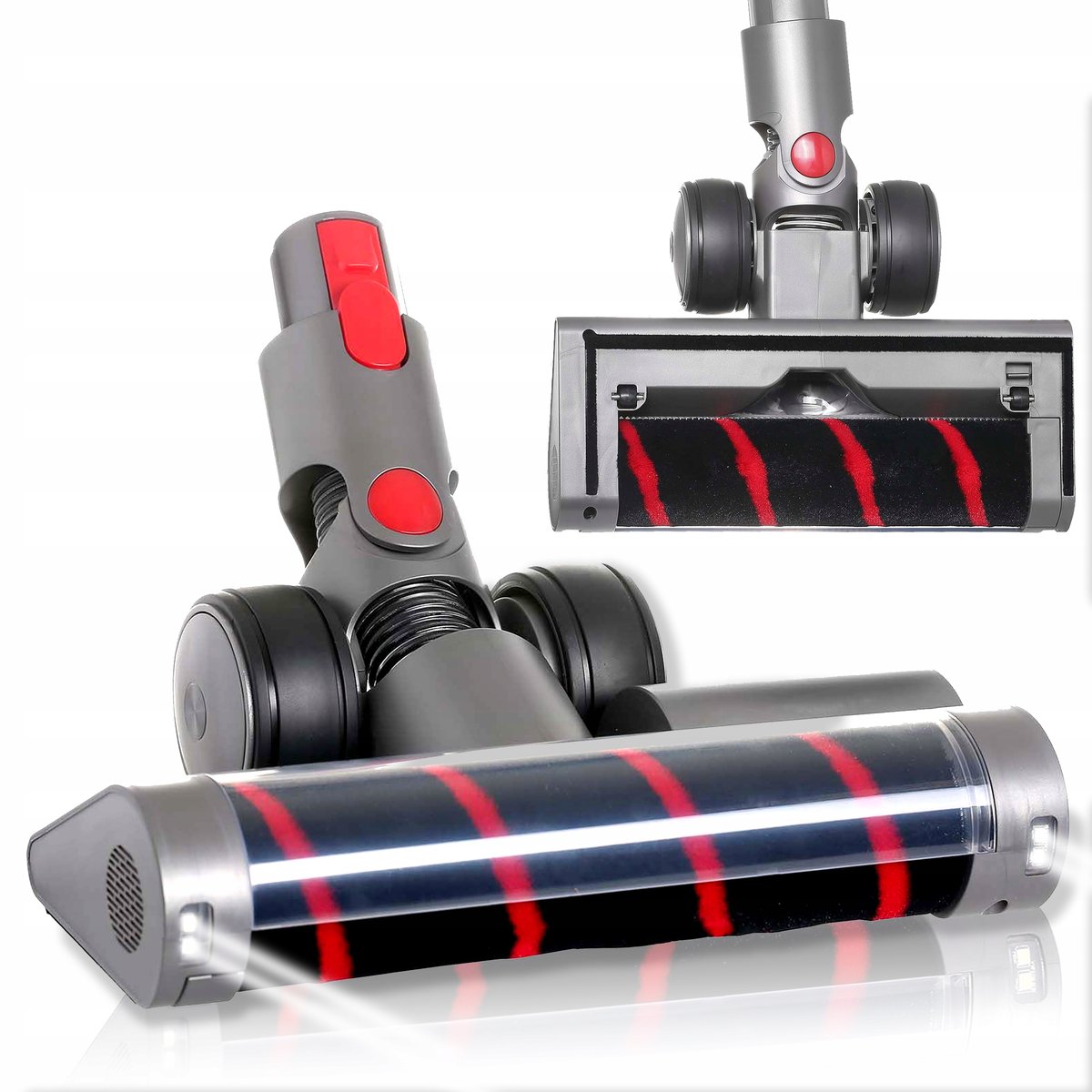 Miękka Turbo Elektro-szczotka Do Odkurzacza Dyson V7 V8 V10 V11 V15 LED