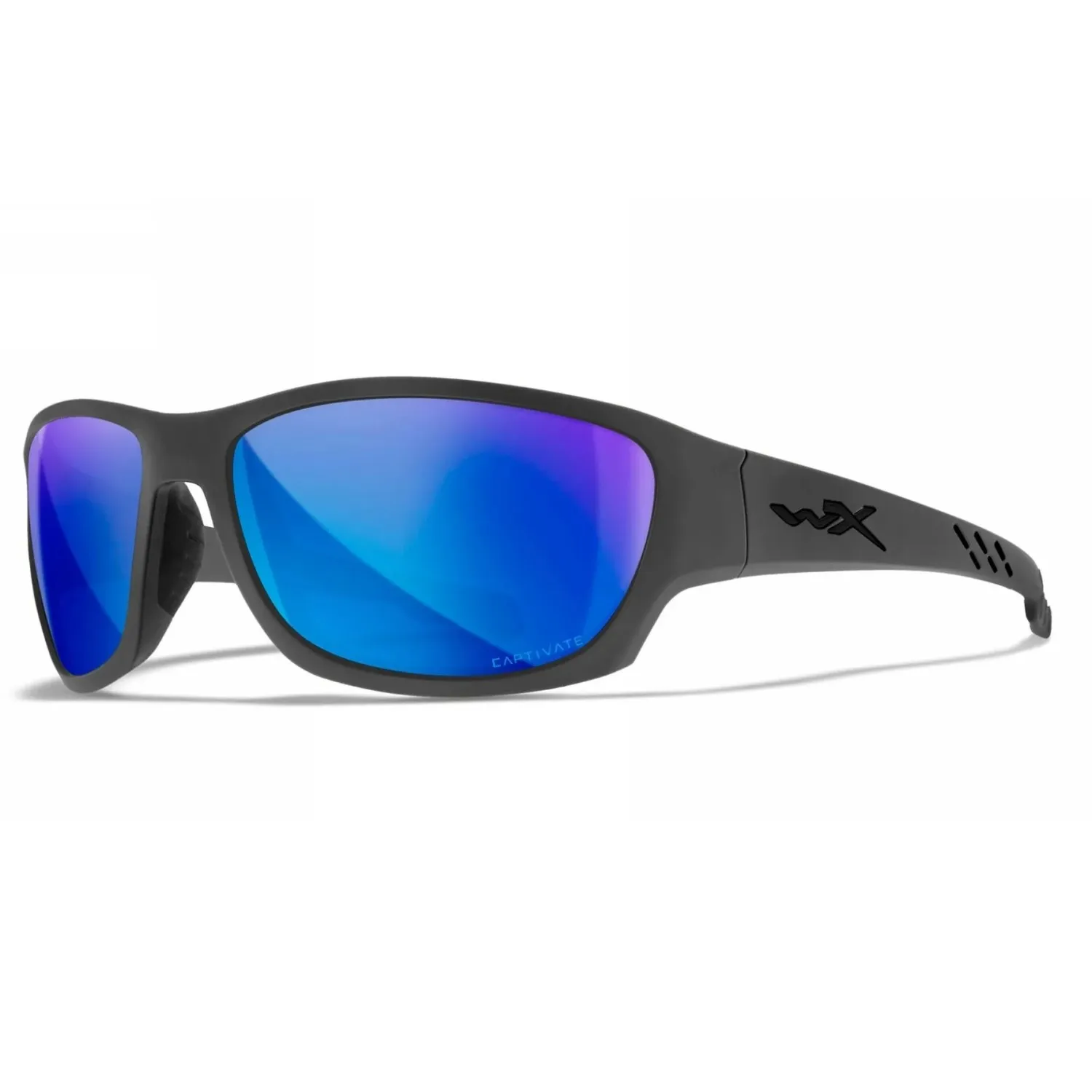 Okulary Taktyczne Wiley X Climb Captivate Polarized Blue Mirror / Matte Grey Frame