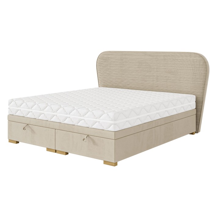 Łóżko kontynentalne z pojemnikiem BODEMA | 180x200 | Kolor do wyboru