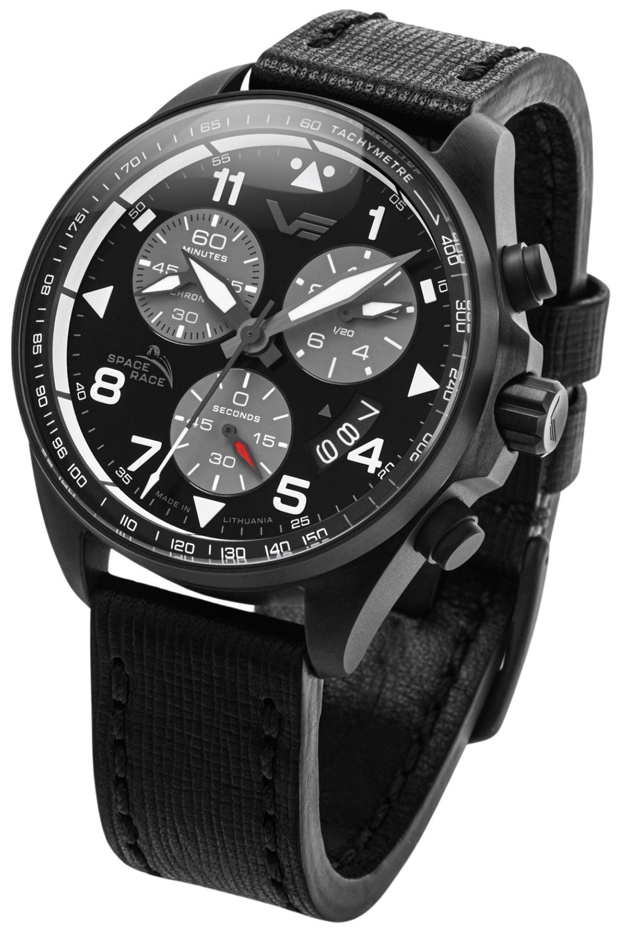 Zegarek Vostok Europe 6S30-325C744 Space Race Full Black Chrono
