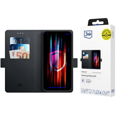 Etui 3MK Wallet Case do Samsung Galaxy S24+ Czarny