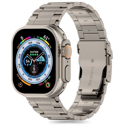 Pasek do APPLE WATCH 4 / 5 / 6 / 7 / 8 / 9 / SE / ULTRA 1 / 2 (42 / 44 / 45 / 49 MM) Tech-Protect Stainless Pro Titanium