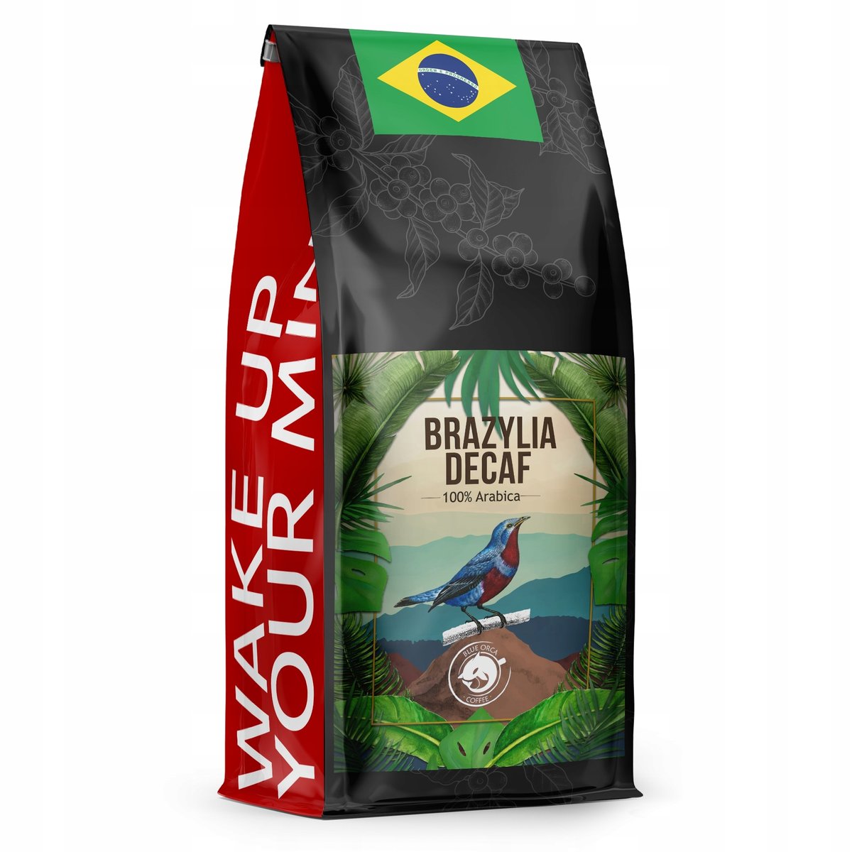 Kawa Ziarnista Brazylia Bez Kofeiny-decaf-1kg 100% Arabica-blue Orca Coffee
