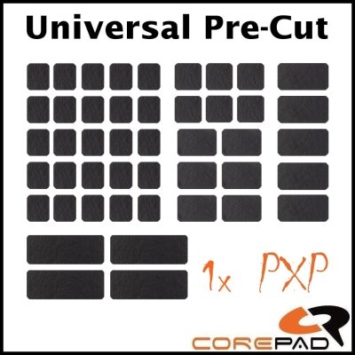 Grip Corepad PXP Uniwersalne naklejki na klawiaturę i mysz czarne