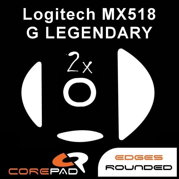2xCorePad Ślizgacze Logitech MX518 G LEGENDARY