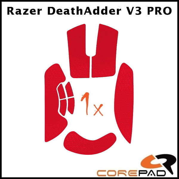 Grip Corepad DeathAdder V3 Pro czerwony