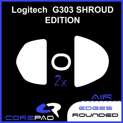 2 x CorePad Ślizgacze Logitech G303 Shroud AIR