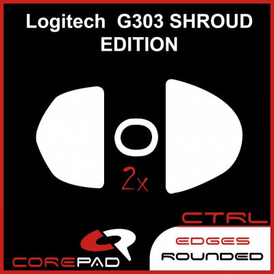 2 x CorePad Ślizgacze Logitech G303 Shroud CTRL