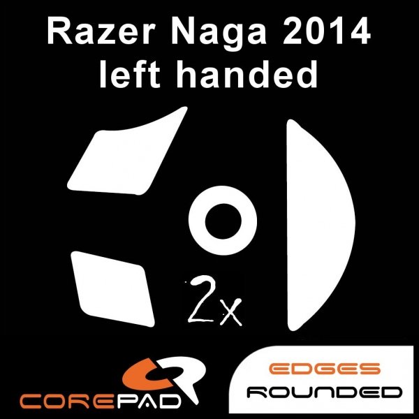 2 x CorePad Ślizgacze Razer Naga 2014 Left Handed