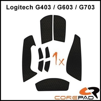 Grip Corepad Logitech G403 G603 G703 czarny