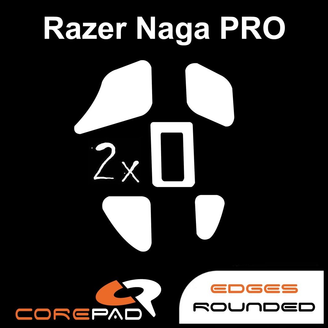 2 x CorePad Ślizgacze Razer Naga Pro
