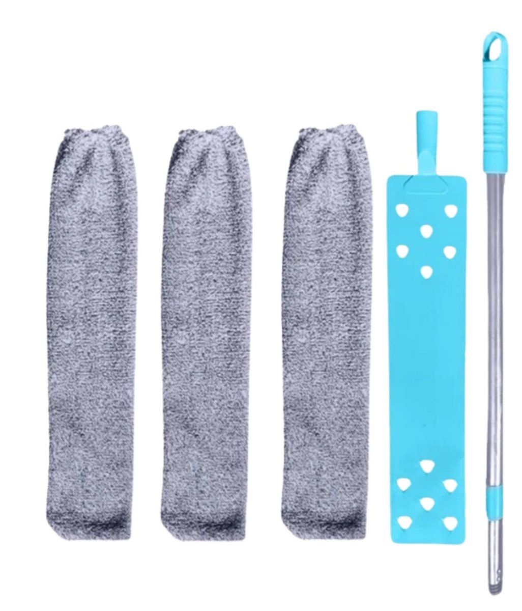 Zestaw płaska szczotka do sprzątania kurzu teleskopowa rączka