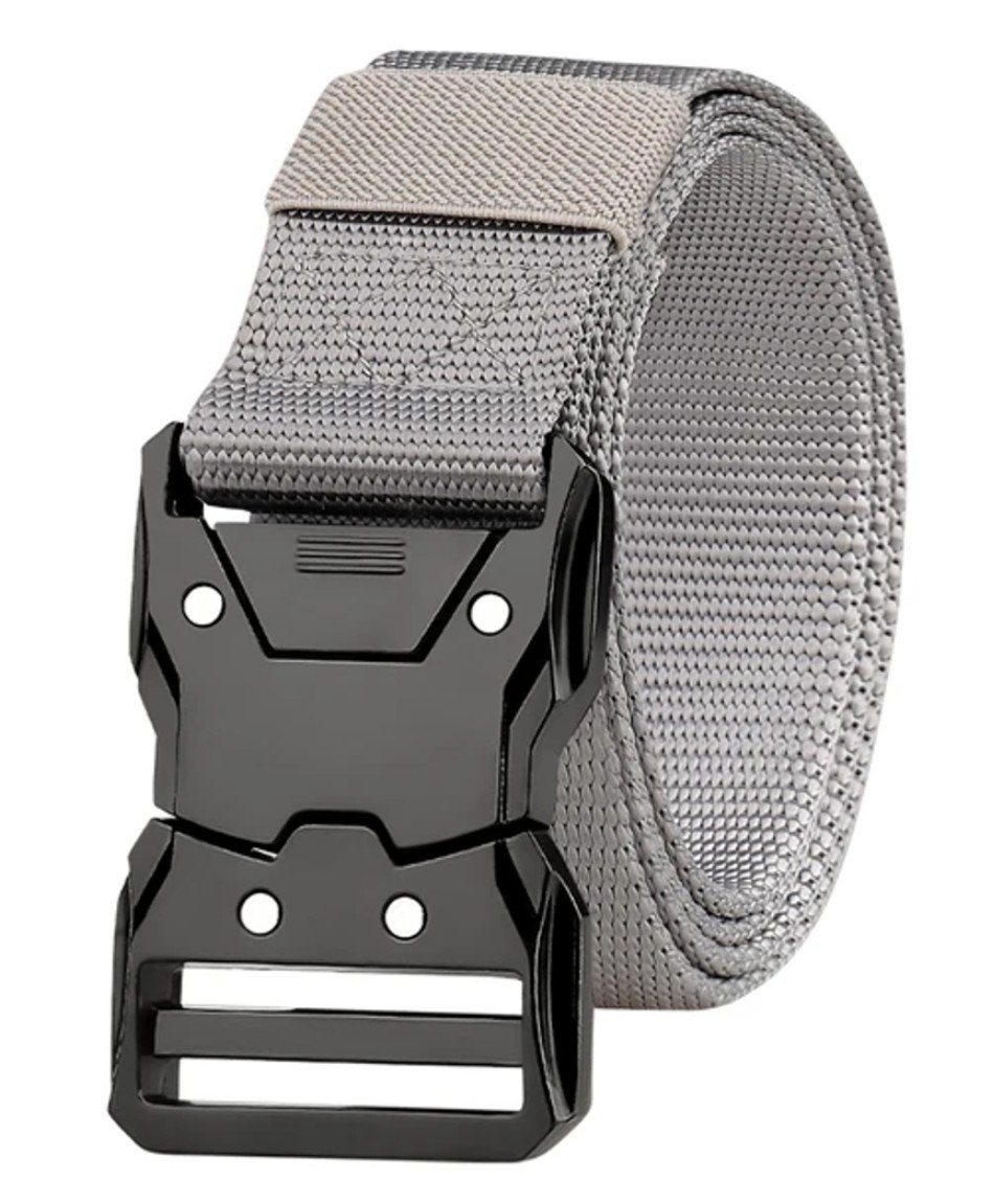 Wojskowy Pasek militarny taktyczny Pas parciany szary automatyczny