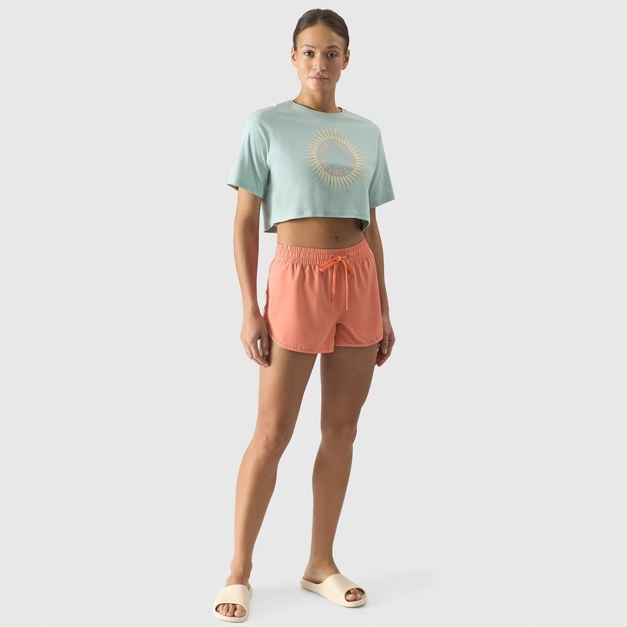 Szorty kąpielowe 4F 4FWSS24UBDSF099 63S XXL pomarańczowy