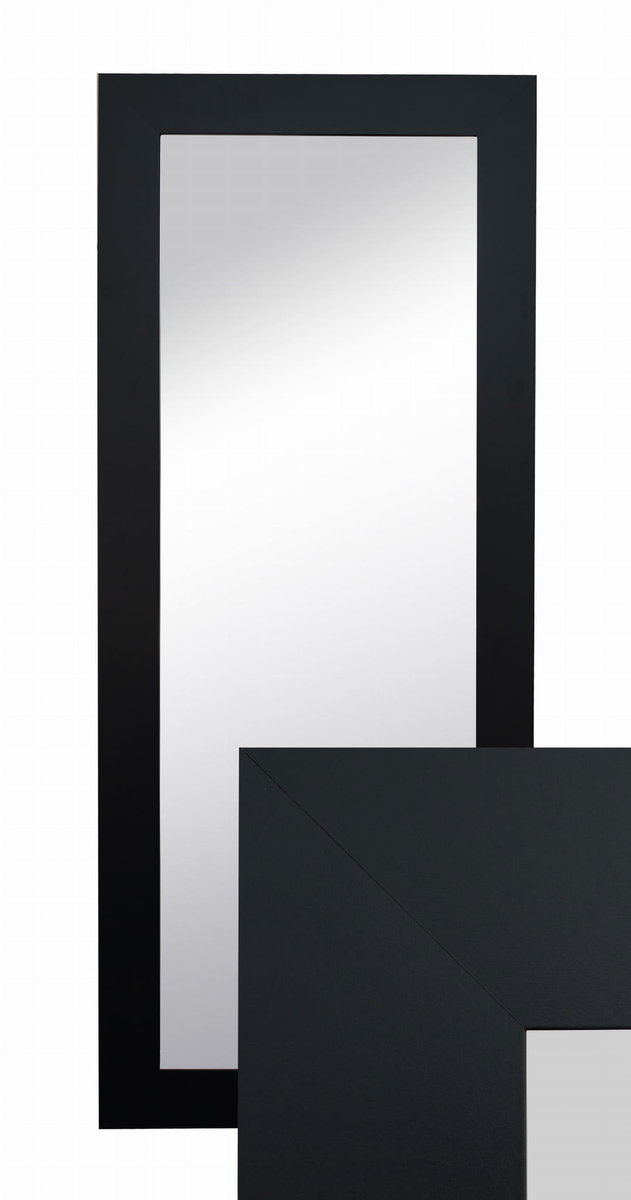 Lustro wiszące w ozdobnej ramie 120x50 cm w kolor czarny do salonu pokoju sypialni B.D. Art