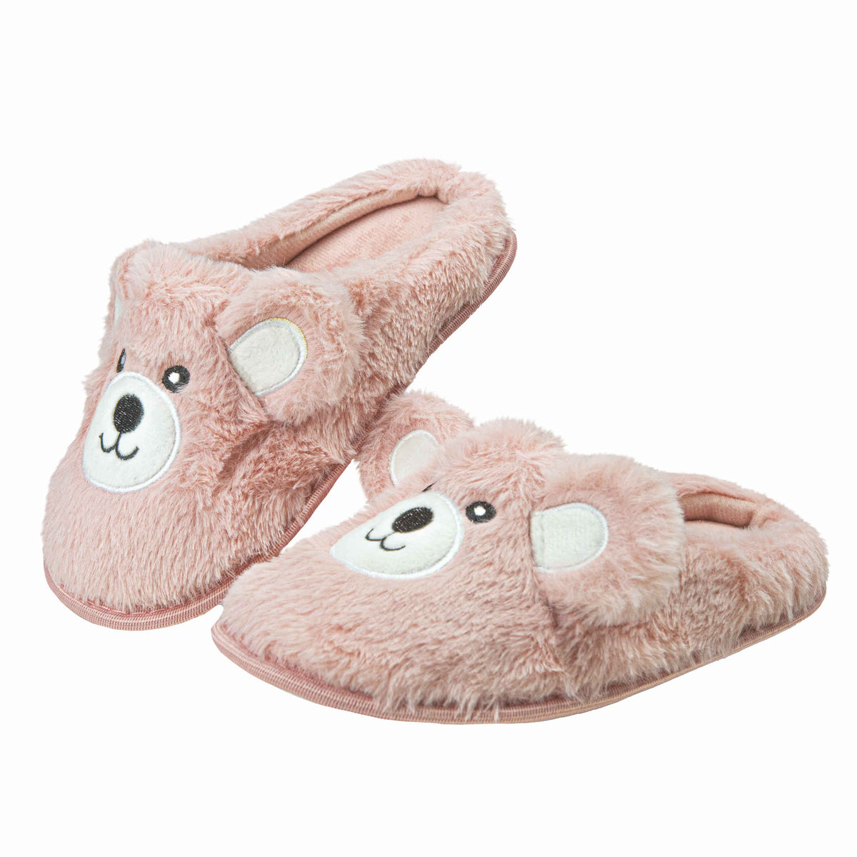 Kapcie dziecięce laczki różowe miś wygodne wsuwane Captain Mike 30