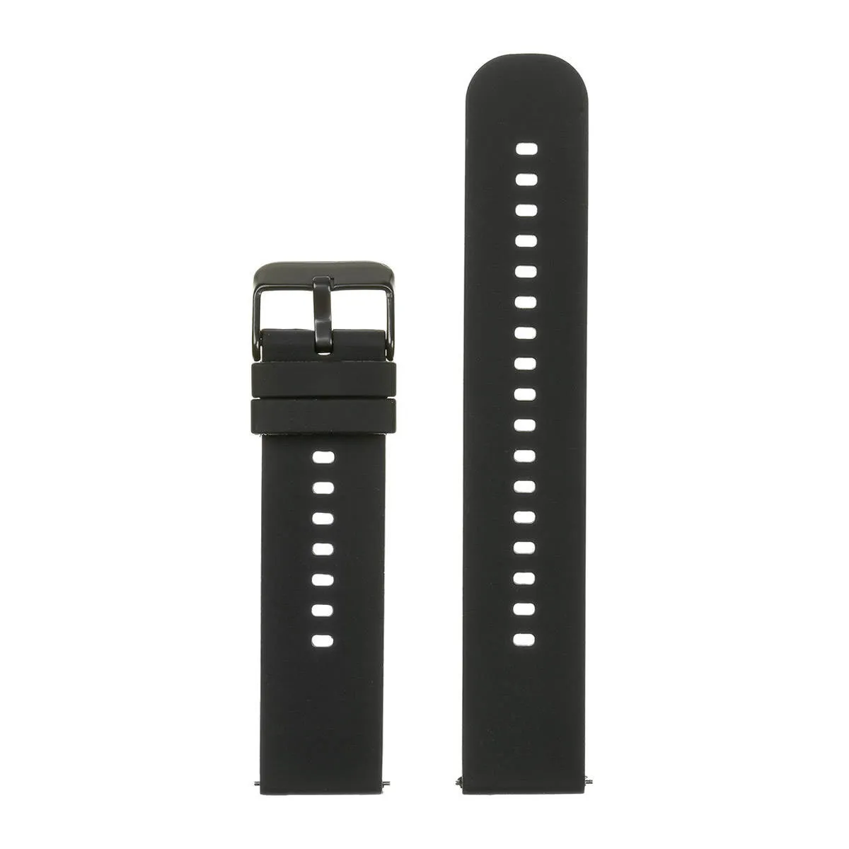 Pasek do smartwatch 20 mm czarny silikon uniwersalny