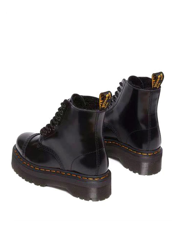 Dr. Martens Skórzane botki w kolorze czarnym