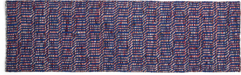 Dywan Radio 60 x 200 cm niebiesko-czerwony