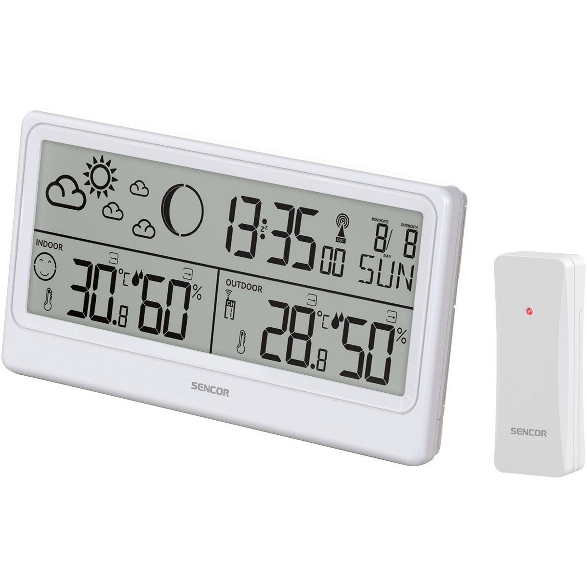 Sencor SWS 3600 z czujnikiem bezprzewodowym Biały